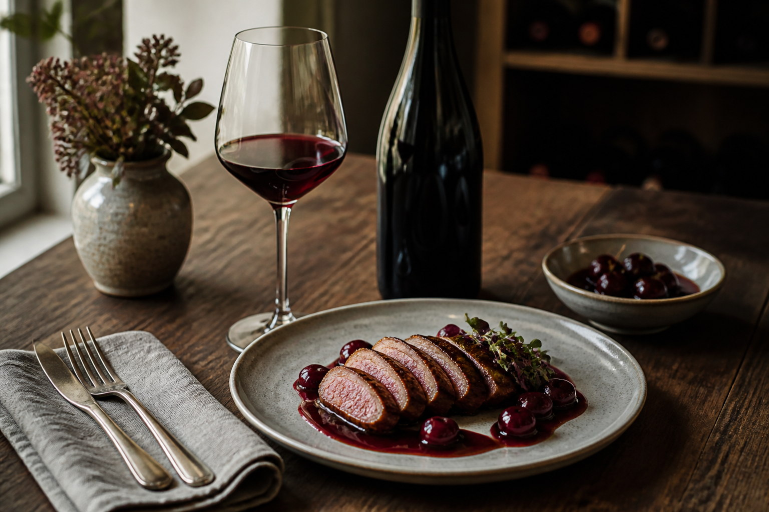 Pinot Noir til mad: Fra and til laks