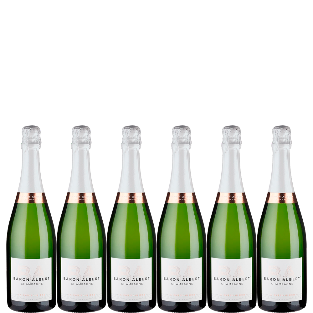 6 flasker Champagne Brut La Particulière