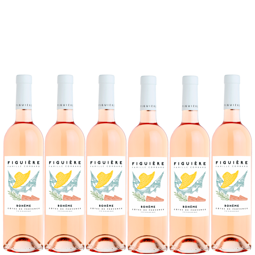 6 flasker 2025 Côtes de Provence Rosé Cuvée Bohème