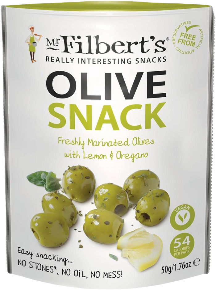 Mr. Filbert's Green Olives with Lemon & Oregano 50g