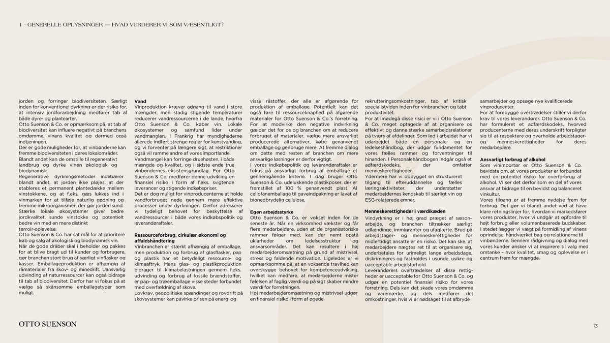 Otto Suenson ESG-rapport 2025, side 13