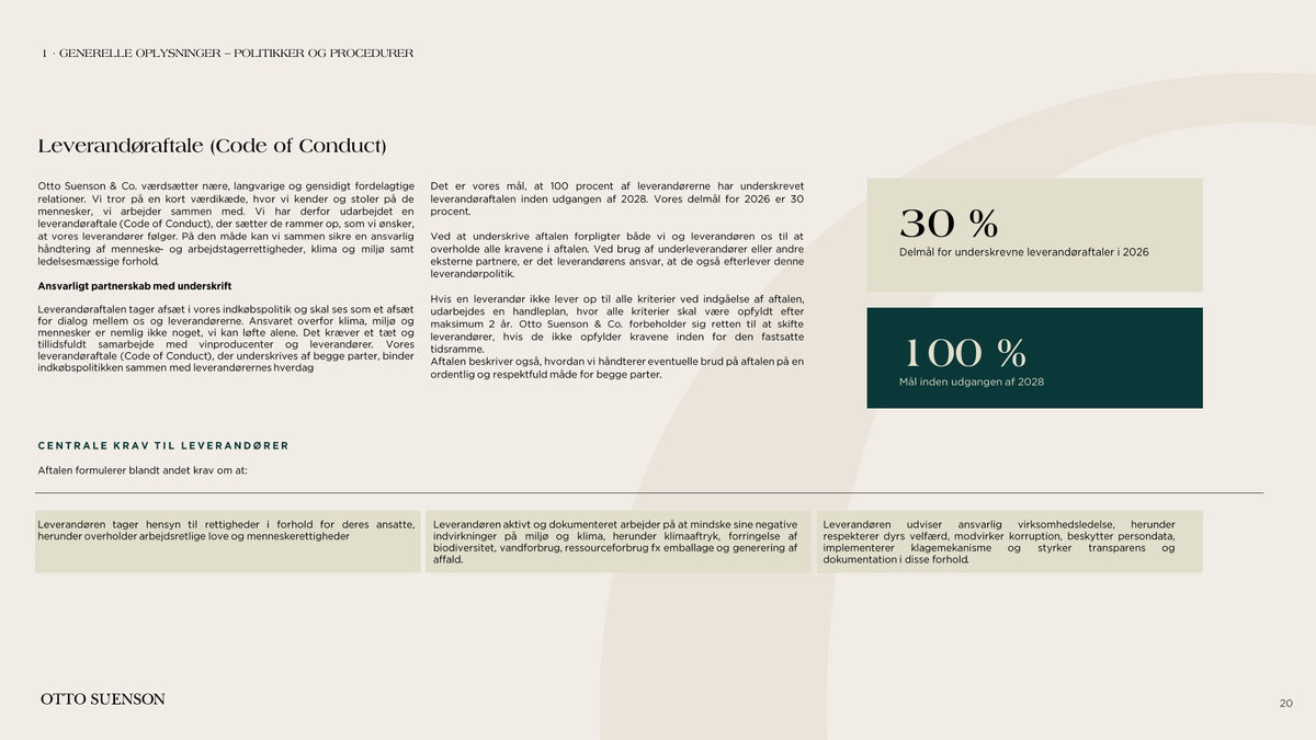 Otto Suenson ESG-rapport 2025, side 20