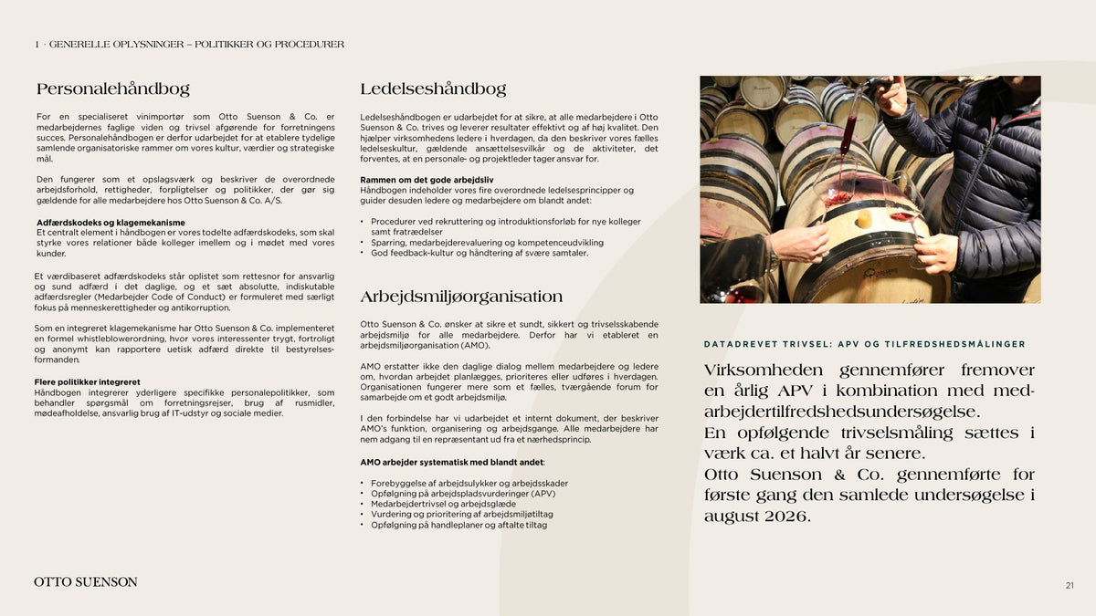 Otto Suenson ESG-rapport 2025, side 21