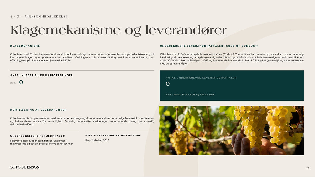 Otto Suenson ESG-rapport 2025, side 29